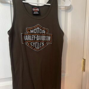 Harley-Davidson Brown Tank Top